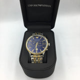 Buy Shop Emporio Armani Classic Blue Dial Two Tone Steel Strap Watch For Men - AR1847 USA Online