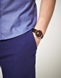 Buy Shop Emporio Armani Classic Brown Dial Brown Leather Strap Watch For Men - AR0383 USA Online