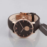 Buy Shop Emporio Armani Classic Brown Dial Brown Leather Strap Watch For Men - AR0383 USA Online