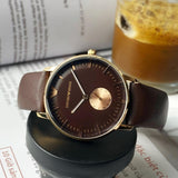 Buy Shop Emporio Armani Classic Brown Dial Brown Leather Strap Watch For Men - AR0383 USA Online