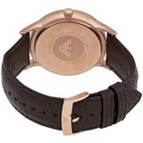 Buy Shop Emporio Armani Classic Brown Dial Brown Leather Strap Watch For Men - AR0383 USA Online