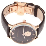 Buy Shop Emporio Armani Classic Brown Dial Brown Leather Strap Watch For Men - AR0383 USA Online