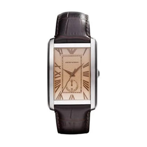 Buy Shop Emporio Armani Classic Brown Dial Brown Leather Strap Watch For Men - AR1605 USA Online