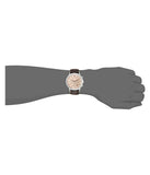 Buy Shop Emporio Armani Classic Chronograph Beige Dial Brown Leather Strap Watch For Men - AR2433 USA Online