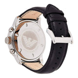 Buy Shop Emporio Armani Classic Chronograph Black Dial Black Leather Strap Watch For Men - AR0431 USA Online