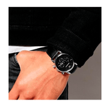 Buy Shop Emporio Armani Classic Chronograph Black Dial Black Leather Strap Watch For Men - AR1733 USA Online