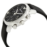 Buy Shop Emporio Armani Classic Chronograph Black Dial Black Leather Strap Watch For Men - AR1733 USA Online