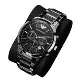 Buy Shop Emporio Armani Classic Chronograph Black Dial Black Stainless Steel Strap Watch For Men - AR2453 USA Online