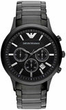Buy Shop Emporio Armani Classic Chronograph Black Dial Black Stainless Steel Strap Watch For Men - AR2453 USA Online