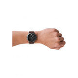 Buy Shop Emporio Armani Classic Chronograph Black Dial Brown Leather Strap Watch For Men - AR1919 USA Online