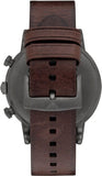 Buy Shop Emporio Armani Classic Chronograph Black Dial Brown Leather Strap Watch For Men - AR1919 USA Online