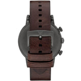 Buy Shop Emporio Armani Classic Chronograph Black Dial Brown Leather Strap Watch For Men - AR1919 USA Online