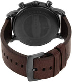 Buy Shop Emporio Armani Classic Chronograph Black Dial Brown Leather Strap Watch For Men - AR1919 USA Online
