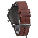 Buy Shop Emporio Armani Classic Chronograph Black Dial Brown Leather Strap Watch For Men - AR1919 USA Online