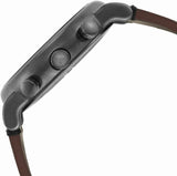 Buy Shop Emporio Armani Classic Chronograph Black Dial Brown Leather Strap Watch For Men - AR1919 USA Online