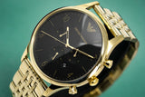 Buy Shop Emporio Armani Classic Chronograph Black Dial Gold Steel Strap Watch For Men - AR1893 USA Online