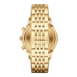 Buy Shop Emporio Armani Classic Chronograph Black Dial Gold Steel Strap Watch For Men - AR1893 USA Online