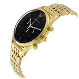Buy Shop Emporio Armani Classic Chronograph Black Dial Gold Steel Strap Watch For Men - AR1893 USA Online