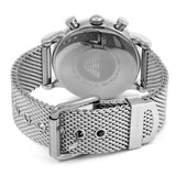 Buy Shop Emporio Armani Classic Chronograph Black Dial Silver Mesh Bracelet Watch For Men - AR1808 USA Online