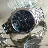Buy Shop Emporio Armani Classic Chronograph Black Dial Silver Steel Strap Watch For Men - AR1786 USA Online