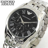 Buy Shop Emporio Armani Classic Chronograph Black Dial Silver Steel Strap Watch For Men - AR1786 USA Online