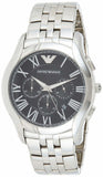 Buy Shop Emporio Armani Classic Chronograph Black Dial Silver Steel Strap Watch For Men - AR1786 USA Online
