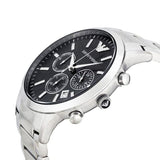 Buy Shop Emporio Armani Classic Chronograph Black Dial Silver Steel Strap Watch For Men - AR2434 USA Online