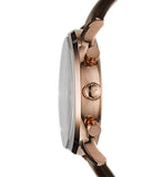 Buy Shop Emporio Armani Classic Chronograph Brown Dial Brown Leather Strap Watch For Men - AR0387 USA Online