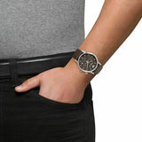 Buy Shop Emporio Armani Classic Chronograph Brown Dial Brown Leather Strap Watch For Men - AR1734 USA Online