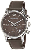 Buy Shop Emporio Armani Classic Chronograph Brown Dial Brown Leather Strap Watch For Men - AR1734 USA Online
