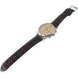 Buy Shop Emporio Armani Classic Chronograph Cream Dial Brown Leather Strap Watch For Men - AR1878 USA Online