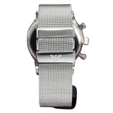 Buy Shop Emporio Armani Classic Chronograph Quartz Silver Dial Silver Mesh Bracelet Watch For Men - AR0390 USA Online