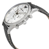 Buy Shop Emporio Armani Classic Chronograph Silver Dial Grey Leather Strap Watch For Men - AR1861 USA Online
