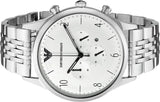 Buy Shop Emporio Armani Classic Chronograph Silver Dial Silver Steel Strap Watch For Men - AR1879 USA Online