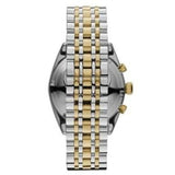 Buy Shop Emporio Armani Classic Chronograph White Dial Two Tone Steel Strap Watch For Men - AR0396 USA Online