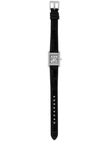 Buy Shop Emporio Armani Classic Crystals Silver Dial Black Leather Strap Watch for Women - AR11660 USA Online
