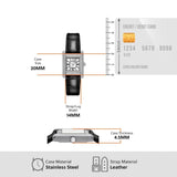 Buy Shop Emporio Armani Classic Crystals Silver Dial Black Leather Strap Watch for Women - AR11660 USA Online