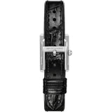 Buy Shop Emporio Armani Classic Crystals Silver Dial Black Leather Strap Watch for Women - AR11660 USA Online