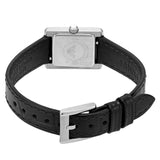 Buy Shop Emporio Armani Classic Crystals Silver Dial Black Leather Strap Watch for Women - AR11660 USA Online