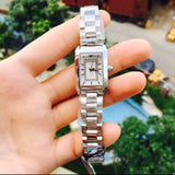 Buy Shop Emporio Armani Classic Diamonds Silver Dial Silver Steel Strap Watch For Women - AR3170 USA Online