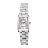 Buy Shop Emporio Armani Classic Diamonds Silver Dial Silver Steel Strap Watch For Women - AR3170 USA Online