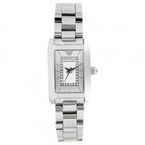 Buy Shop Emporio Armani Classic Diamonds Silver Dial Silver Steel Strap Watch For Women - AR3170 USA Online