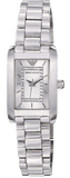 Buy Shop Emporio Armani Classic Diamonds Silver Dial Silver Steel Strap Watch For Women - AR3170 USA Online