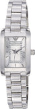 Buy Shop Emporio Armani Classic Diamonds Silver Dial Silver Steel Strap Watch For Women - AR3170 USA Online