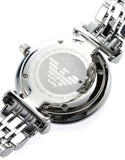 Buy Shop Emporio Armani Classic Gianni T Bar Crystals Pink Dial Silver Steel Strap Watch For Women - AR1781 USA Online