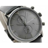 Buy Shop Emporio Armani Classic Grey Dial Grey Leather Strap Watch For Men - AR0388 USA Online