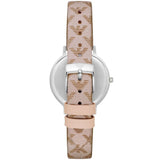 Buy Shop Emporio Armani Classic Kappa White Dial Brown Leather Strap Watch For Women - AR11009 USA Online