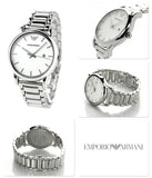 Buy Shop Emporio Armani Classic Luigi Quartz Silver Dial Silver Steel Strap Watch For Men - AR1854 USA Online