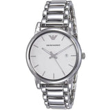 Buy Shop Emporio Armani Classic Luigi Quartz Silver Dial Silver Steel Strap Watch For Men - AR1854 USA Online