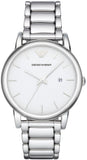 Buy Shop Emporio Armani Classic Luigi Quartz Silver Dial Silver Steel Strap Watch For Men - AR1854 USA Online